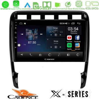 VL Garage - Cadence X Series Porsche Cayenne 2003-2010 8core Android12 4+64GB Navigation Multimedia Tablet 9" - VL-U-X-PC0956