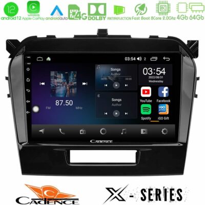 VL Garage - Cadence X Series Suzuki Vitara 2015-2021 8core Android12 4+64GB Navigation Multimedia Tablet 9" - VL-U-X-SZ0162