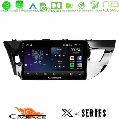 VL Garage - Cadence X Series Toyota Corolla 2014-2016 8core Android12 4+64GB Navigation Multimedia Tablet 10" - VL-U-X-TY0008
