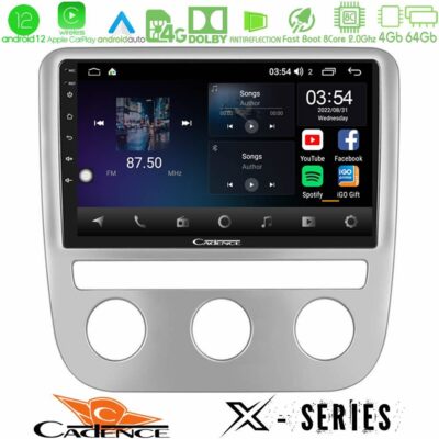 VL Garage - Cadence X Series VW Scirocco 2008-2014 8Core Android12 4+64GB Navigation Multimedia Tablet 9" - VL-U-X-VW0084