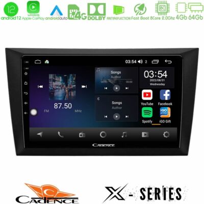 VL Garage - Cadence X Series Vw Golf 6 8core Android12 4+64GB Navigation Multimedia Tablet 9" - VL-U-X-VW0999