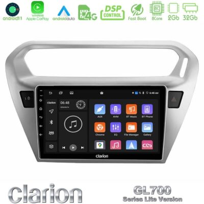 VL Garage - Clarion GL700 Lite Series 8Core Android11 2+32GB Citroen C-Elysee / Peugeot 301 Navigation Multimedia Tablet 9" Με Carplay & Android Auto - VL-U-G72L-CT0070