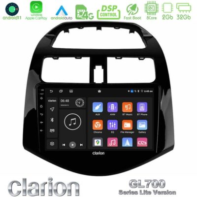 VL Garage - Clarion GL700 Lite Series 8Core Android11 2+32GB Chevrolet Spark 2009-2015 Navigation Multimedia Tablet 9" Με Carplay & Android Auto - VL-U-G72L-CV0683