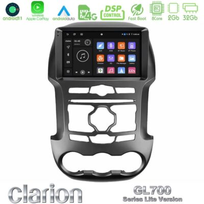 VL Garage - Clarion GL700 Lite Series 8Core Android11 2+32GB Ford Ranger 2012-2016 Navigation Multimedia Tablet 9" Με Carplay & Android Auto - VL-U-G72L-FD0902