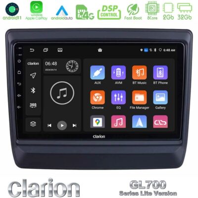 VL Garage - Clarion GL700 Lite Series 8Core Android11 2+32GB Isuzu D-MAX 2020-2023 Navigation Multimedia Tablet 9" Με Carplay & Android Auto - VL-U-G72L-IZ715