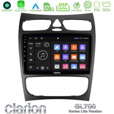 VL Garage - Clarion GL700 Lite Series 8Core Android11 2+32GB Mercedes CLK Class W209 2000-2004 Navigation Multimedia Tablet 9" Με Carplay & Android Auto - VL-U-G72L-MB1452