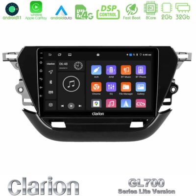 VL Garage - Clarion GL700 Lite Series 8Core Android11 2+32GB Opel Corsa F 2019-2023 Navigation Multimedia Tablet 9" Με Carplay & Android Auto - VL-U-G72L-OP1740
