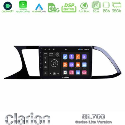 VL Garage - Clarion GL700 Lite Series 8Core Android11 2+32GB Seat Leon 2013 – 2019 Navigation Multimedia Tablet 9" Με Carplay & Android Auto - VL-U-G72L-ST0790