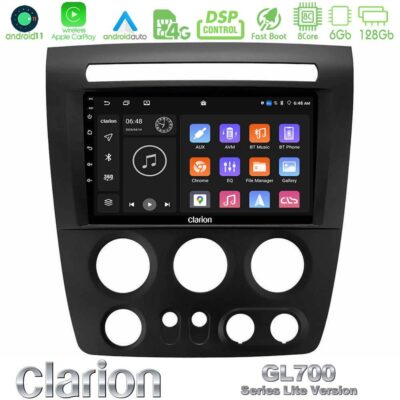 VL Garage - Clarion GL700 Lite Series 8Core Android11 6+128GB Hummer H3 2005-2009 Navigation Multimedia Tablet 9" Με Carplay & Android Auto - VL-U-G76L-HU1056