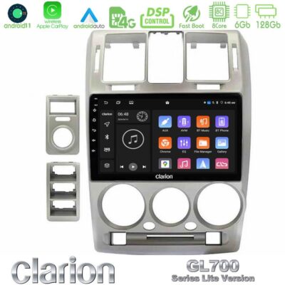VL Garage - Clarion GL700 Lite Series Hyundai Getz 2002-2009 8Core Android11 6+128GB Navigation Multimedia Tablet 9" Με Carplay & Android Auto Με Carplay & Android Auto - VL-U-G76L-HY1146S