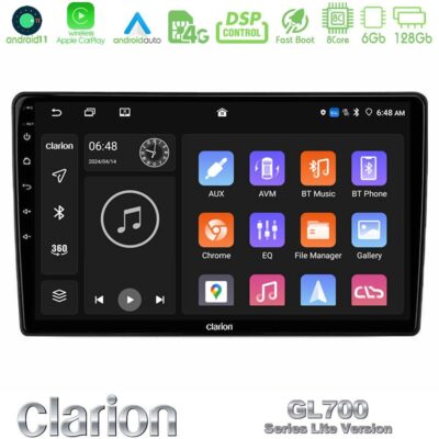 VL Garage - Clarion GL700 Lite Series Kia Ceed 2007-2009 8Core Android11 6+128GB Navigation Multimedia Tablet 9" Με Carplay & Android Auto Με Carplay & Android Auto - VL-U-G76L-KI1099
