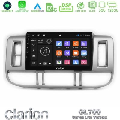 VL Garage - Clarion GL700 Lite Series 8Core Android11 6+128GB Nissan X-Trail (T30) 2000-2003 Navigation Multimedia Tablet 9" Με Carplay & Android Auto - VL-U-G76L-NS0905