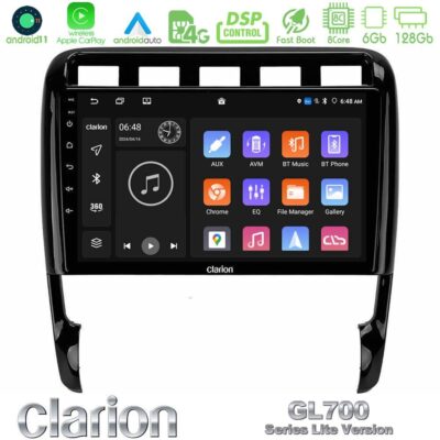 VL Garage - Clarion GL700 Lite Series 8Core Android11 6+128GB Porsche Cayenne 2003-2010 Navigation Multimedia Tablet 9" Με Carplay & Android Auto - VL-U-G76L-PC0956