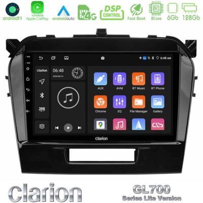 VL Garage - Clarion GL700 Lite Series 8Core Android11 6+128GB Suzuki Vitara 2015-2021 Navigation Multimedia Tablet 9" Με Carplay & Android Auto - VL-U-G76L-SZ0162