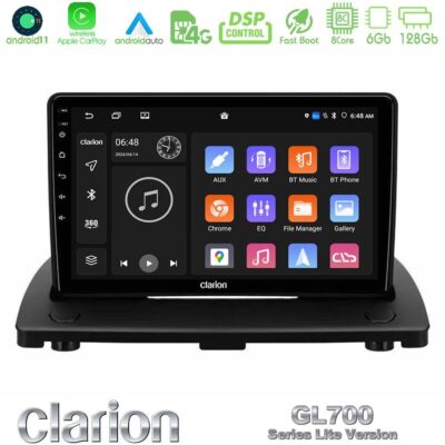VL Garage - Clarion GL700 Lite Series 8Core Android11 6+128GB Volvo XC90 2006-2014 Navigation Multimedia Tablet 9" Με Carplay & Android Auto - VL-U-G76L-VL0976