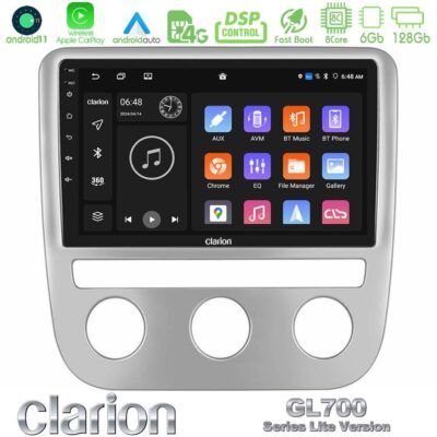 VL Garage - Clarion GL700 Lite Series 8Core Android11 6+128GB VW Scirocco 2008-2014 Navigation Multimedia Tablet 9" Με Carplay & Android Auto - VL-U-G76L-VW0084