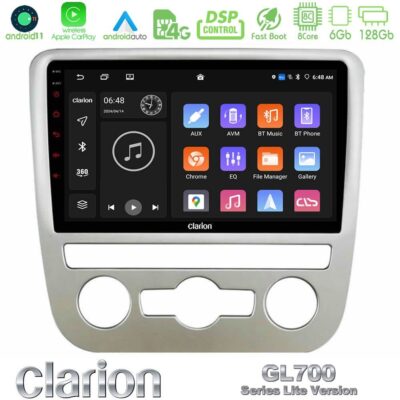 VL Garage - Clarion GL700 Lite Series 8Core Android11 6+128GB VW Scirocco 2008 – 2014 Navigation Multimedia Tablet 9" Με Carplay & Android Auto - VL-U-G76L-VW092N