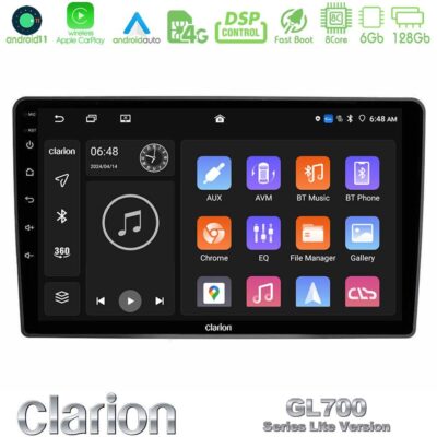 VL Garage - Clarion GL700 Lite Series 8Core Android11 6+128GB VW Passat Navigation Multimedia Tablet 9" Με Carplay & Android Auto - VL-U-G76L-VW095N