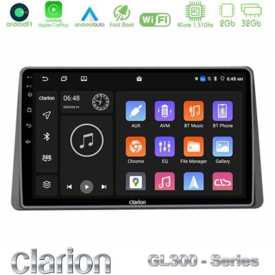 VL Garage - Clarion GL300 Series Renault Arkana 2019-> 4Core Android11 2+32GB Navigation Multimedia Tablet 10" Με Carplay & Android Auto - VL-U-GL3-DC1127