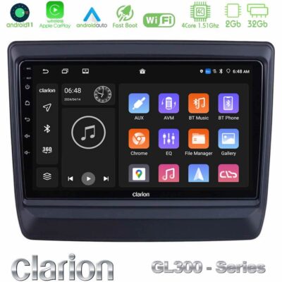 VL Garage - Clarion GL300 Series 4Core Android11 2+32GB Isuzu D-MAX 2020-2023 Navigation Multimedia Tablet 9" Με Carplay & Android Auto - VL-U-GL3-IZ715