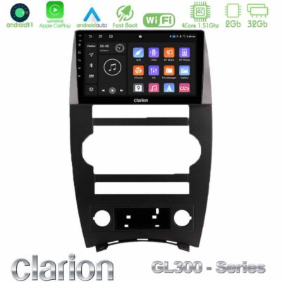 VL Garage - Clarion GL300 Series 4Core Android11 2+32GB Jeep Commander 2007-2008 Navigation Multimedia Tablet 9" Με Carplay & Android Auto - VL-U-GL3-JP026N