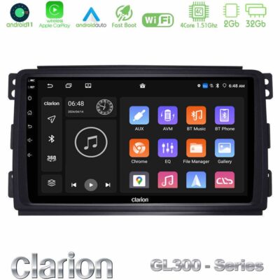 VL Garage - Clarion GL300 Series 4Core Android11 2+32GB Smart 451 Navigation Multimedia Tablet 9" Με Carplay & Android Auto - VL-U-GL3-SM0833