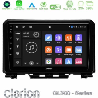 VL Garage - Clarion GL300 Series 4Core Android11 2+32GB Suzuki Jimny 2018-2022 Navigation Multimedia Tablet 9" Με Carplay & Android Auto - VL-U-GL3-SZ0546