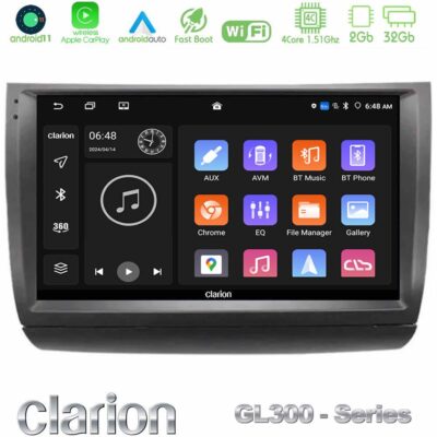 VL Garage - Clarion GL300 Series 4Core Android11 2+32GB Toyota Prius 2004-2009 Navigation Multimedia Tablet 9" Με Carplay & Android Auto - VL-U-GL3-TY1015