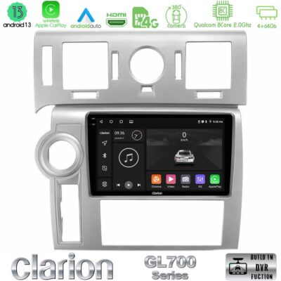 VL Garage - Clarion GL700 Series 8Core Android13 4+64GB Hummer H2 2008-2009 Navigation Multimedia Tablet 9" Με Carplay & Android Auto - VL-U-GL7-HU002N
