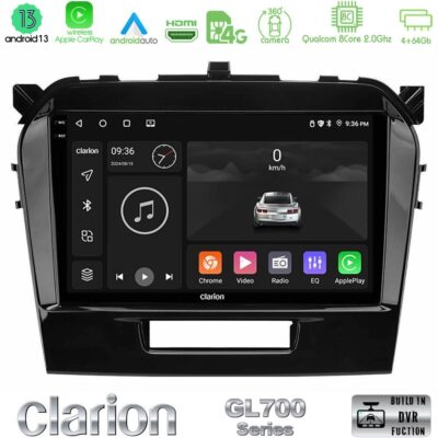 VL Garage - Clarion GL700 Series 8Core Android13 4+64GB Suzuki Vitara 2015-2021 Navigation Multimedia Tablet 9" Με Carplay & Android Auto - VL-U-GL7-SZ0162
