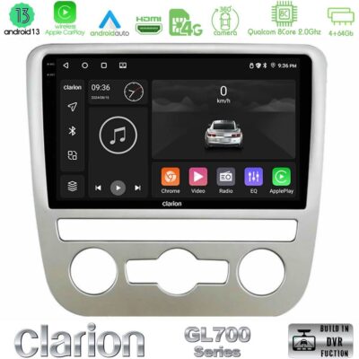 VL Garage - Clarion GL700 Series 8Core Android13 4+64GB VW Scirocco 2008 – 2014 Navigation Multimedia Tablet 9" Με Carplay & Android Auto - VL-U-GL7-VW092N