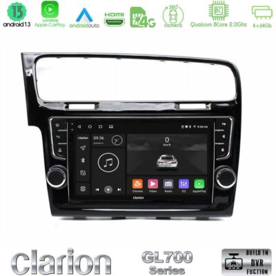 VL Garage - Clarion GL700 Series 8Core Android13 4+64GB VW GOLF 7 Navigation Multimedia Tablet 9" Με Carplay & Android Auto (OEM Look) - VL-U-GL7-VW1381