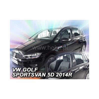 VL Garage - ΑΝΕΜΟΘΡΑΥΣΤΕΣ ΓΙΑ VW GOLF SPORTSVAN 5D 2014+ ΣΕΤ ΑΥΤΟΚΙΝΗΤΟΥ ΑΠΟ ΕΥΚΑΜΠΤΟ ΦΙΜΕ ΠΛΑΣΤΙΚΟ HEKO - 4 ΤΕΜ. - VL-31198