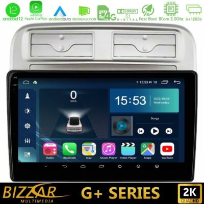 VL Garage - Bizzar G+ Series Fiat Grande Punto 2006-2011 8core Android12 6+128GB Navigation Multimedia Tablet 9" - VL-U-G-FT1781