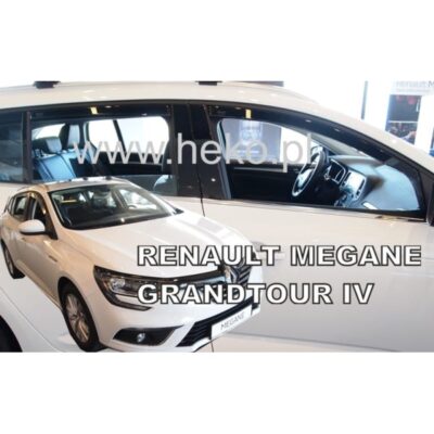 VL Garage - ΑΝΕΜΟΘΡΑΥΣΤΕΣ ΓΙΑ RENAULT MEGANE 5D 2016+ GRANDTOUR WAGON ΣΕΤ ΑΥΤΟΚΙΝΗΤΟΥ ΑΠΟ ΕΥΚΑΜΠΤΟ ΦΙΜΕ ΠΛΑΣΤΙΚΟ HEKO - 4 ΤΕΜ. - VL-ΑΝΕΜ.SET27002
