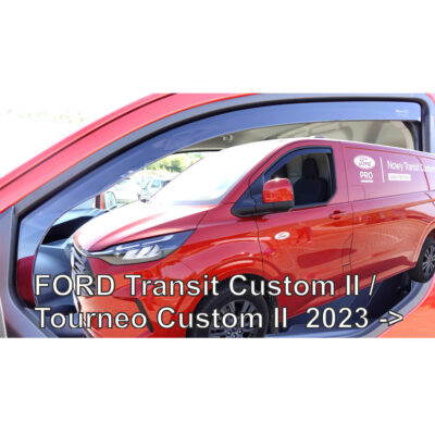 VL Garage - ΑΝΕΜΟΘΡΑΥΣΤΕΣ ΓΙΑ FORD TRANSIT CUSTOM / TOURNEO CUSTOM 2023+ ΖΕΥΓΑΡΙ ΑΠΟ ΕΥΚΑΜΠΤΟ ΦΙΜΕ ΠΛΑΣΤΙΚΟ HEKO - 2 ΤΕΜ. - VL-15353