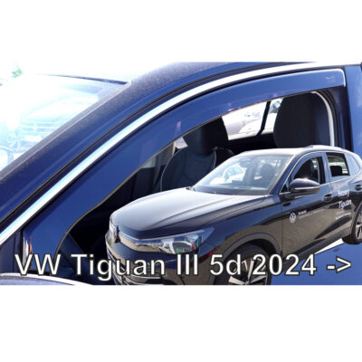 VL Garage - ΑΝΕΜΟΘΡΑΥΣΤΕΣ ΓΙΑ VW TIGUAN 5D 2024+ ΖΕΥΓΑΡΙ ΑΠΟ ΕΥΚΑΜΠΤΟ ΦΙΜΕ ΠΛΑΣΤΙΚΟ HEKO - 2 ΤΕΜ. - VL-31036