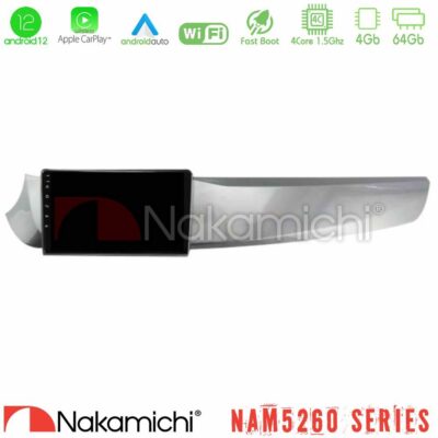 VL Garage - Nakamichi NAM5260 Series Alfa Romeo Giulietta 2010-2014 4Core Android12 4+64GB Navigation Multimedia Tablet 9" Με Carplay & Android Auto - VL-U-N44-AR1799