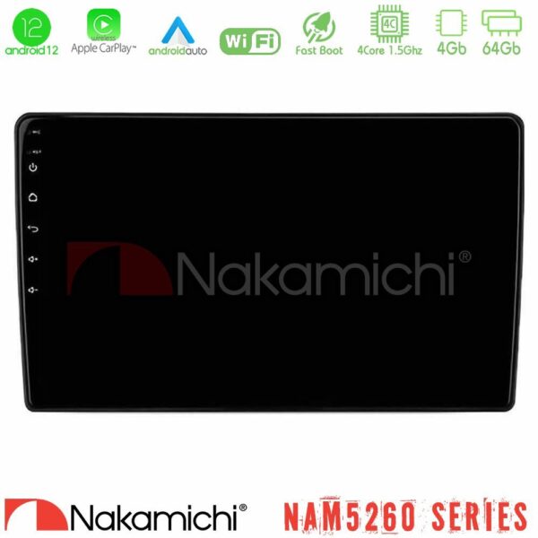VL Garage - Nakamichi NAM5260 Series Alfa Romeo Giulietta 2014-2021 4Core Android12 4+64GB Navigation Multimedia Tablet 9″ Με Carplay & Android Auto - VL-U-N44-AR1856