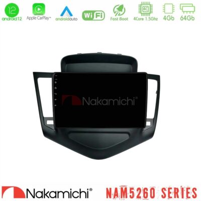 VL Garage - Nakamichi NAM5260 Series 4Core Android12 4+64GB Chevrolet Cruze 2009-2012 Navigation Multimedia Tablet 9" Με Carplay & Android Auto - VL-U-N44-CV0045