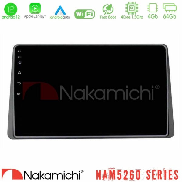 VL Garage - Nakamichi NAM5260 Series Renault Arkana 2019-> 4Core Android12 4+64GB Navigation Multimedia Tablet 10″ Με Carplay & Android Auto - VL-