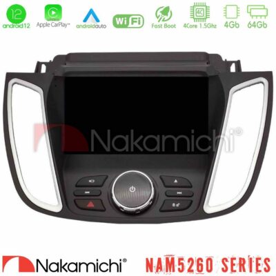 VL Garage - Nakamichi NAM5260 Series 4Core Android12 4+64GB Ford Kuga/C-Max 2013-2019 Navigation Multimedia Tablet 9" Με Carplay & Android Auto - VL-U-N44-FD2025