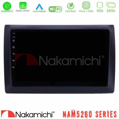 VL Garage - Nakamichi NAM5260 Series 4Core Android12 4+64GB Fiat Stilo Navigation Multimedia Tablet 9" Με Carplay & Android Auto - VL-U-N44-FT0824