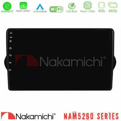 VL Garage - Nakamichi NAM5260 Series 4Core Android12 4+64GB Fiat Tipo 2015-2022 Navigation Multimedia Tablet 9" Με Carplay & Android Auto - VL-U-N44-FT0802