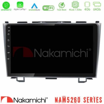 VL Garage - Nakamichi NAM5260 Series 4Core Android12 4+64GB Honda CRV Navigation Multimedia Tablet 9" Με Carplay & Android Auto - VL-U-N44-HD0110