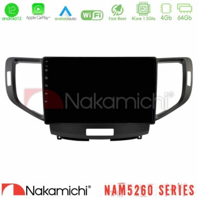 VL Garage - Nakamichi NAM5260 Series 4Core Android12 4+64GB Honda Accord 2008-2015 Navigation Multimedia Tablet 9" Με Carplay & Android Auto - VL-U-N44-HD1013