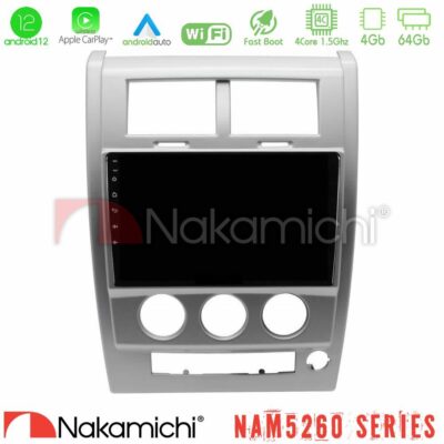 VL Garage - Nakamichi NAM5260 Series 4Core Android12 4+64GB Jeep Cherokee (KK) 2008-2012 Navigation Multimedia Tablet 10" Με Carplay & Android Auto - VL-U-N44-JP1618