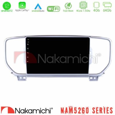 VL Garage - Nakamichi NAM5260 Series 4Core Android12 4+64GB Kia Sportage 2016-2018 Navigation Multimedia Tablet 9" Με Carplay & Android Auto - VL-U-N44-KI0033