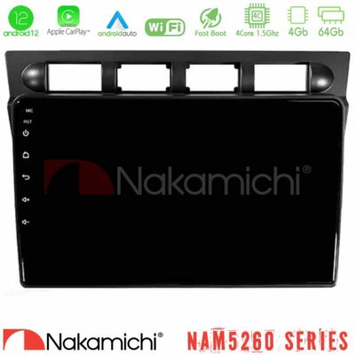 VL Garage - Nakamichi NAM5260 Series Kia Picanto 2004-2007 4Core Android12 4+64GB Navigation Multimedia Tablet 9″ Με Carplay & Android Auto Με Carplay & Android Auto - VL-U-N44-KI0469