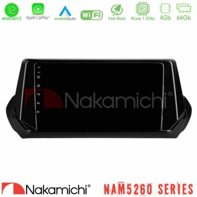 VL Garage - Nakamichi NAM5260 Series 4Core Android12 4+64GB Peugeot 208 2019-2023 Navigation Multimedia Tablet 9" Με Carplay & Android Auto - VL-U-N44-PG1071